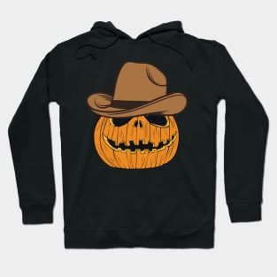 Halloween Cowboy Jack O Lantern Hoodie